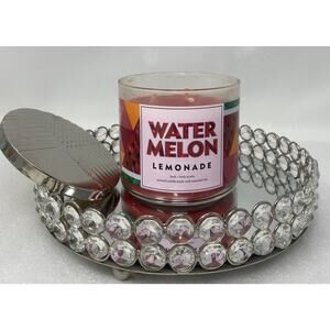 Bath & Body Works White Barn Watermelon Lemonade 3 Wick Candle 14.5 oz NEW